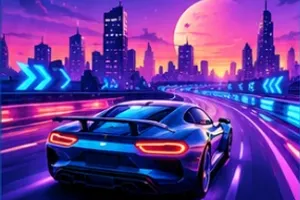 Neon Racer, coming soon to Zertle Games